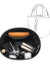 JLYZ Moon Picotin 18 Bag Insert Oval with Zipper, Purse Organizer Compatible with Hermes Picotin, Silky Bag Insert, Lightweight and Soft Touch