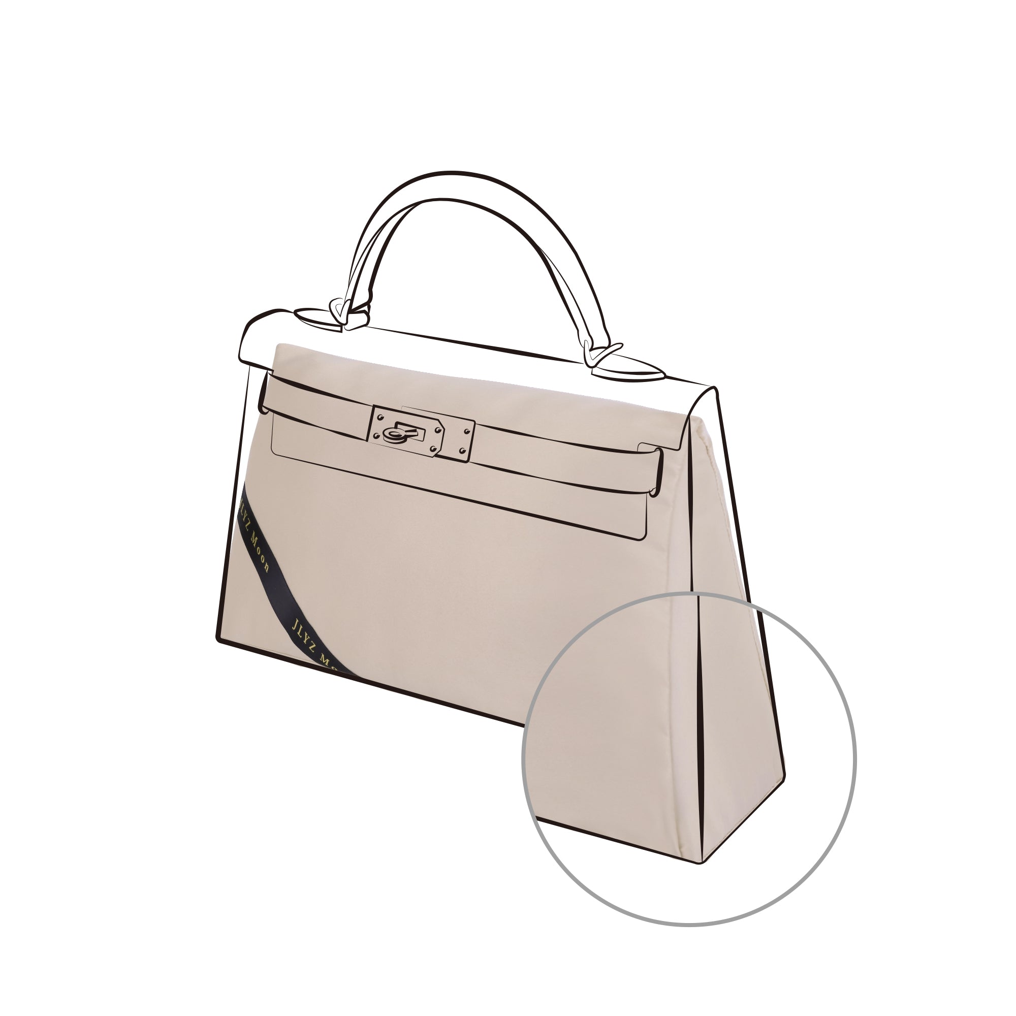 Purse Pillow Insert for Hermes Kelly Bags, Velvet Bag Shapers, Superior Resilience, Exclusively for Kelly Bag