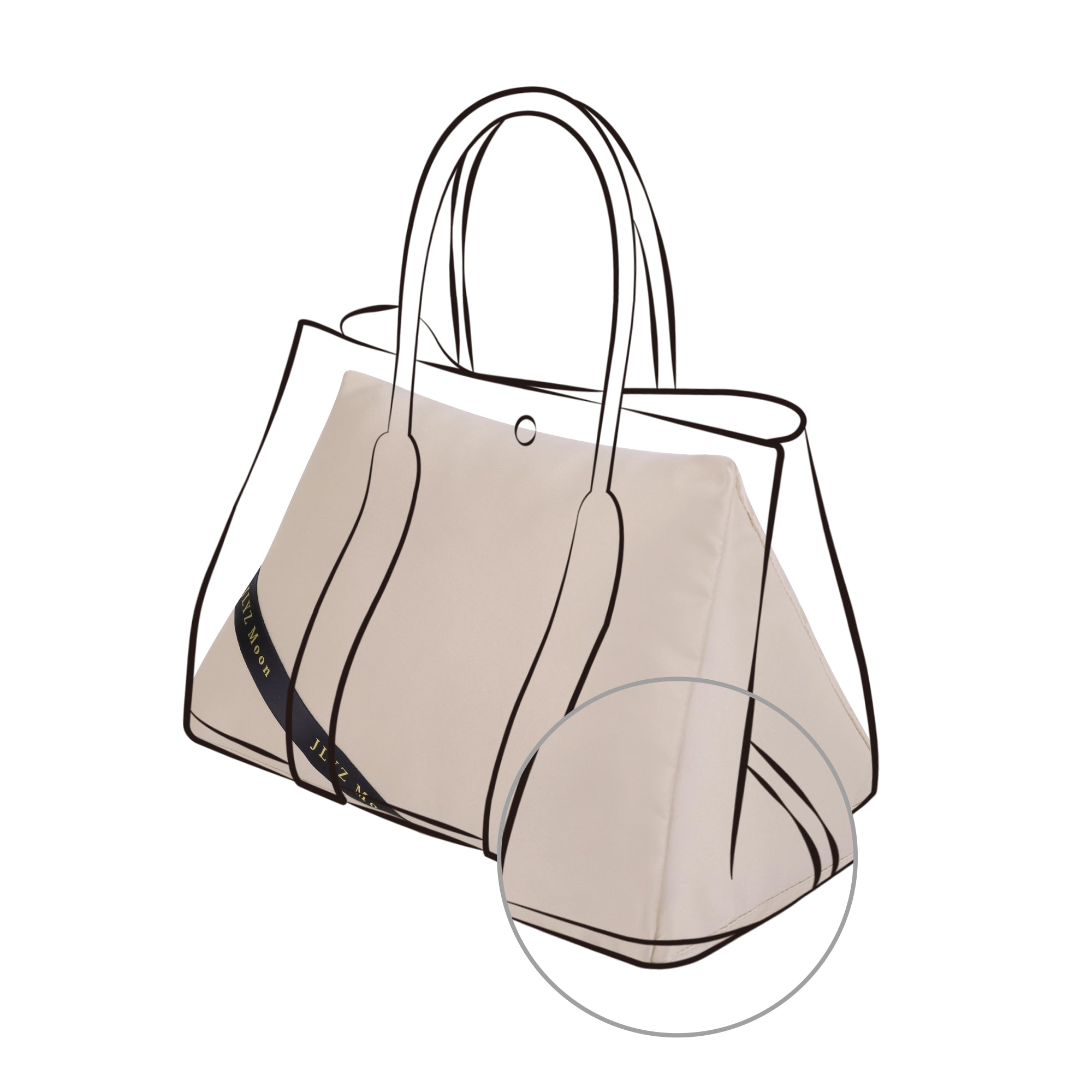 Pillow Insert for Garden Party Bag, Velvet Bag Shapers for Luxury Handbag, Superior Resilience, Exclusively for Garden Party Bag