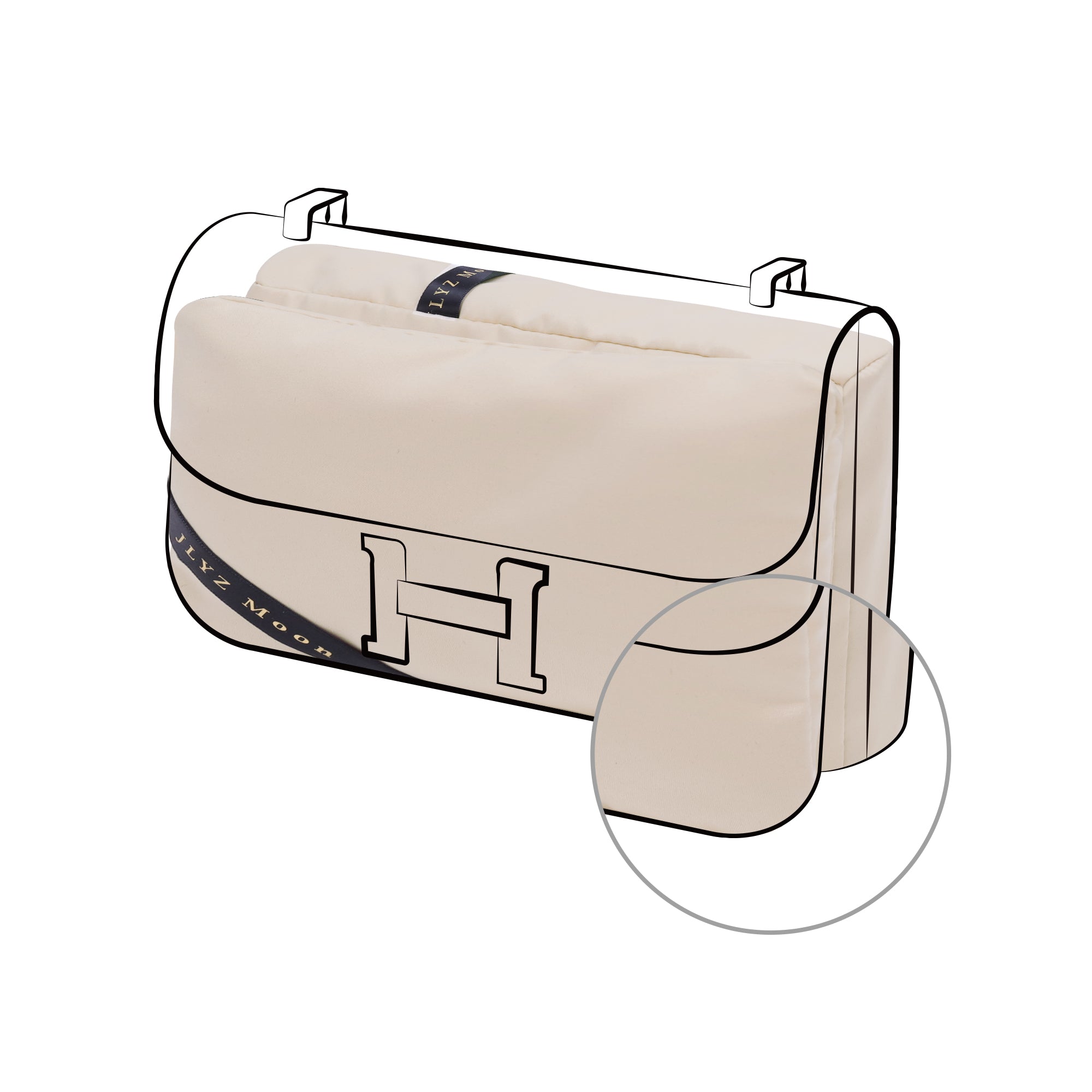 Purse Pillow for Constance/Roulis Bags, Velvet Bag Shaper Compatible with Hermes Constance, Superior Resilience