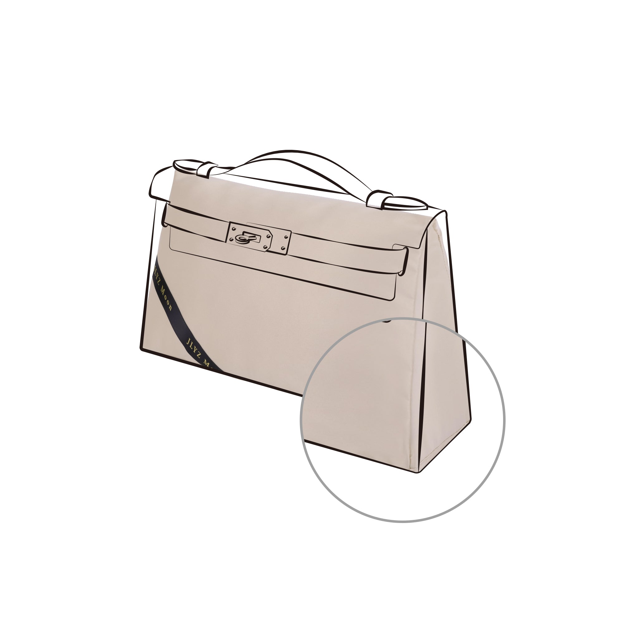 Purse Pillow Insert for Hermes Kelly Bags, Velvet Bag Shapers, Superior Resilience, Exclusively for Kelly Bag