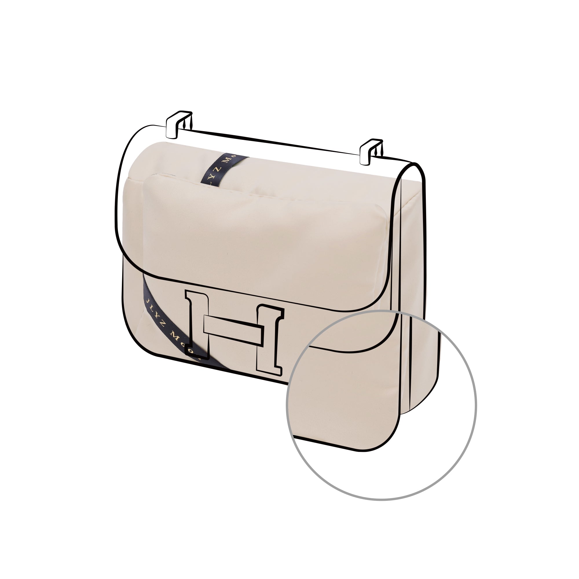 Purse Pillow for Constance/Roulis Bags, Velvet Bag Shaper Compatible with Hermes Constance, Superior Resilience