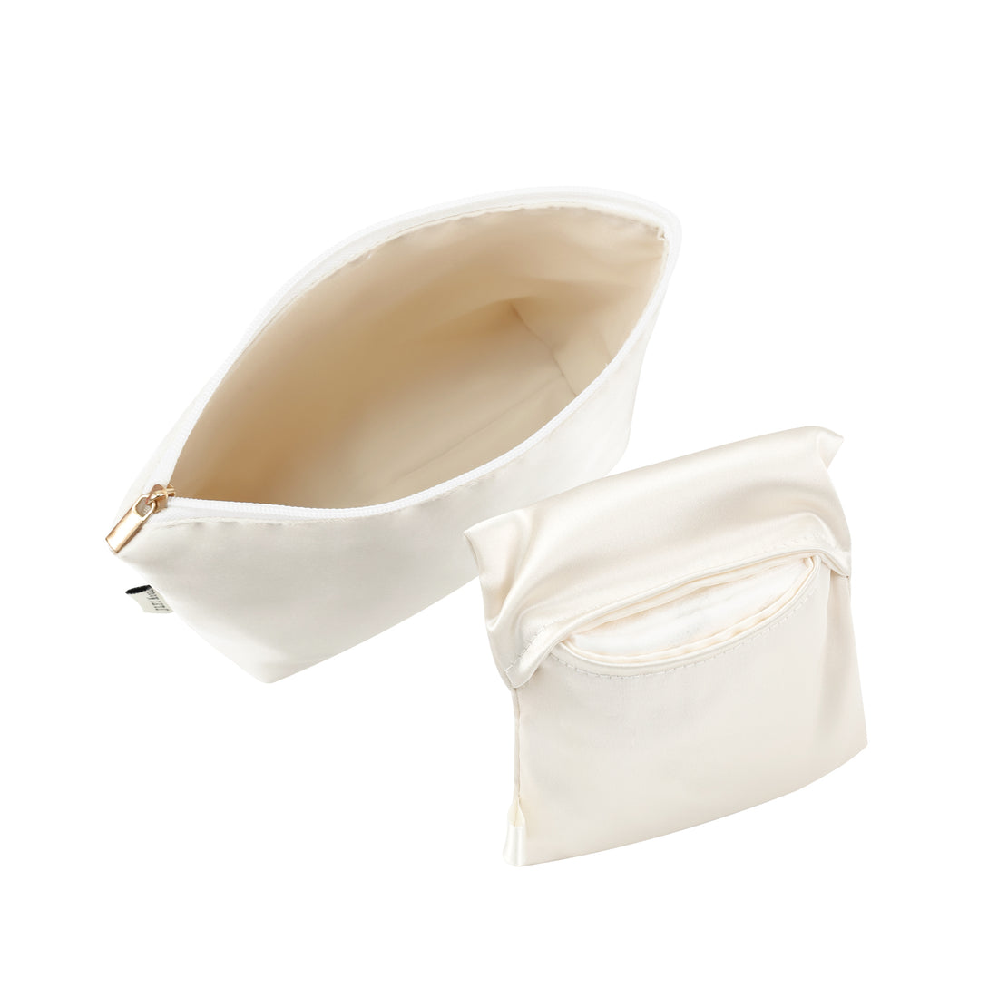 Travel Makeup Bag, silk Cosmetic Bag, Travel Toiletry Bag Organizer Cute Makeup Brushes Aesthetic Accessories Storage Bag for Women