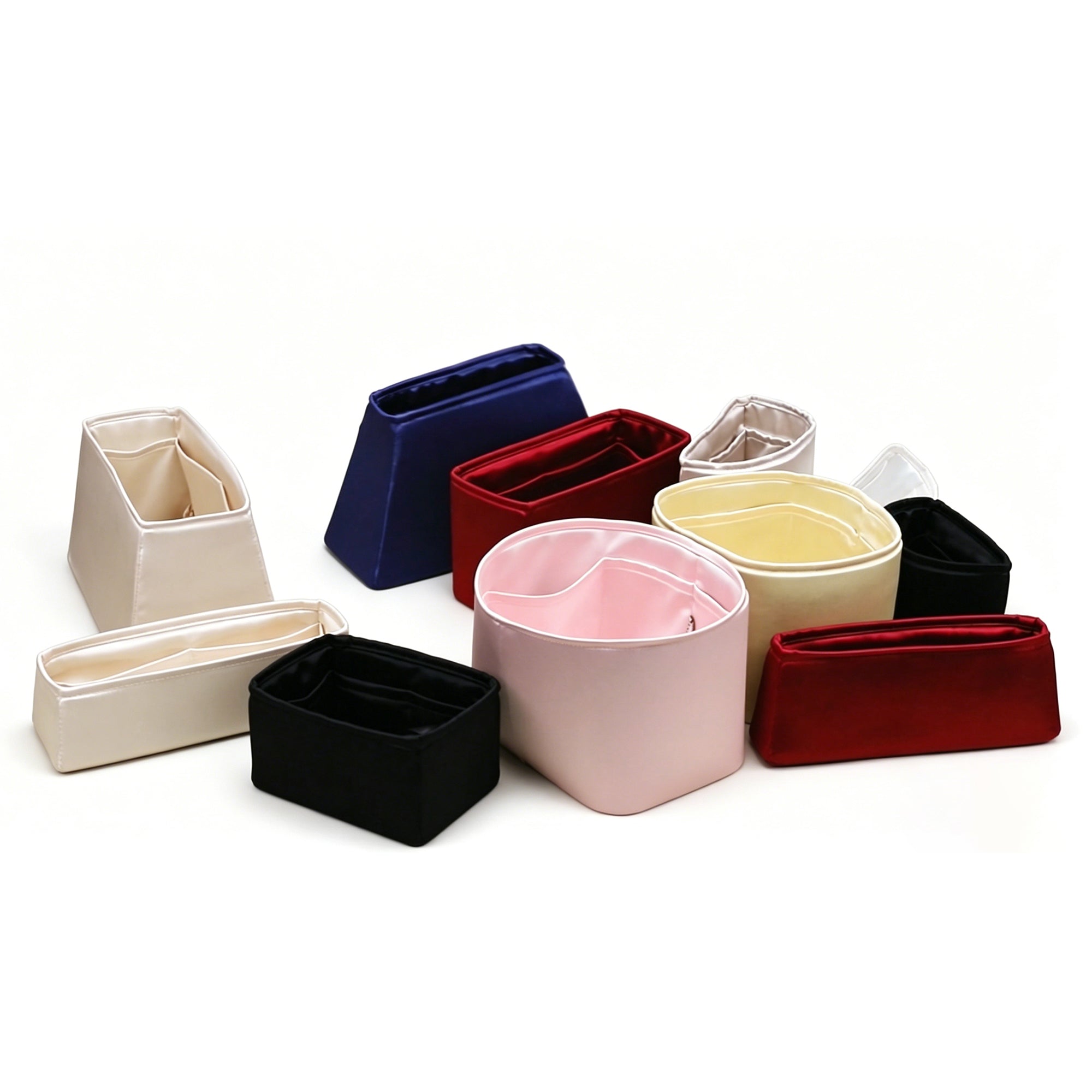 Customized Premium Silk Purse Organizer Insert, Smooth Touch & Lightweight，Luxury Handbag Organizer with Gift Box