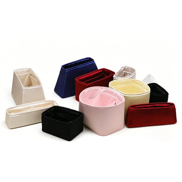 Customized Premium Silk Purse Organizer Insert, Smooth Touch & Lightweight，Luxury Handbag Organizer with Gift Box