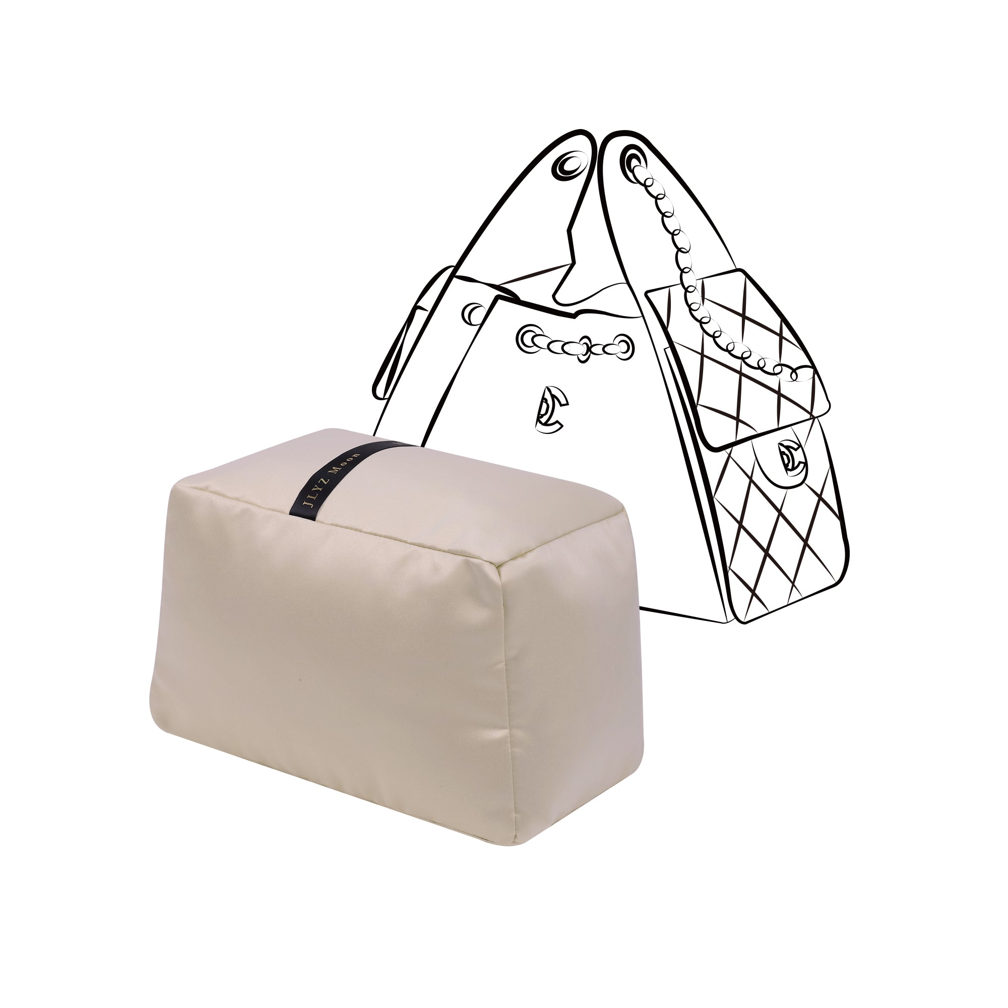 Shaper for 25C Hobo Bag, Velvet Bag Pillow Shapers for Luxury Tote & Purse