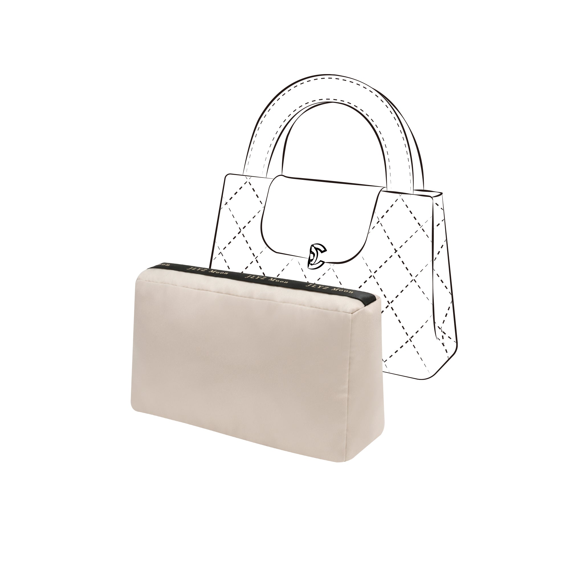 Shaper for CF Bag, Velvet Bag Pillow Shapers for Luxury Tote & Purse