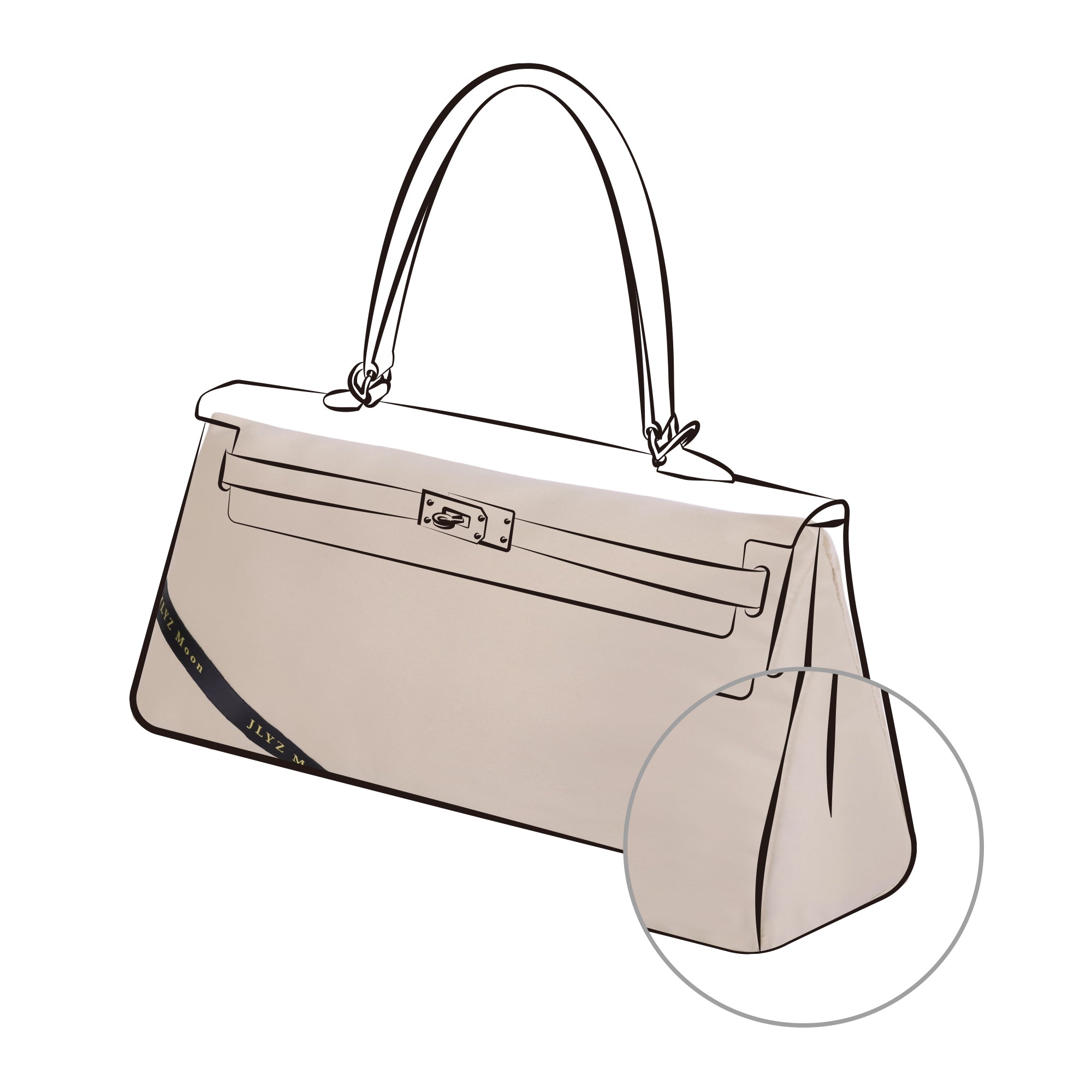 Purse Pillow Insert for Hermes Kelly Bags, Velvet Bag Shaper, Superior Resilience, Exclusively for So Kelly/ Kelly Ado/ Kelly Messenger/ Kelly Elan/ Shoulder Kelly/ Kelly Doll