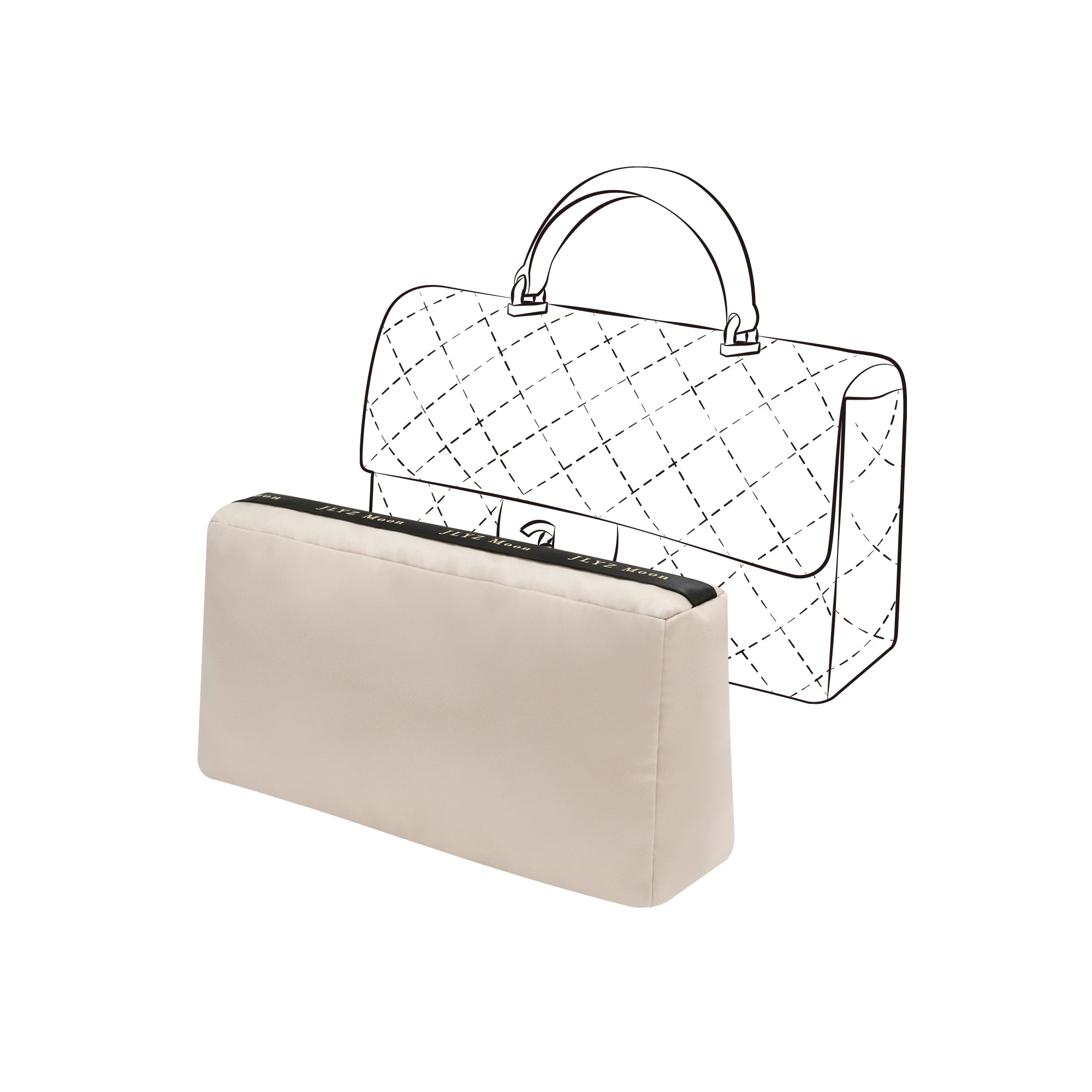 Shaper for CF Handle Bag, Velvet Bag Pillow Shapers for Luxury Tote & Purse