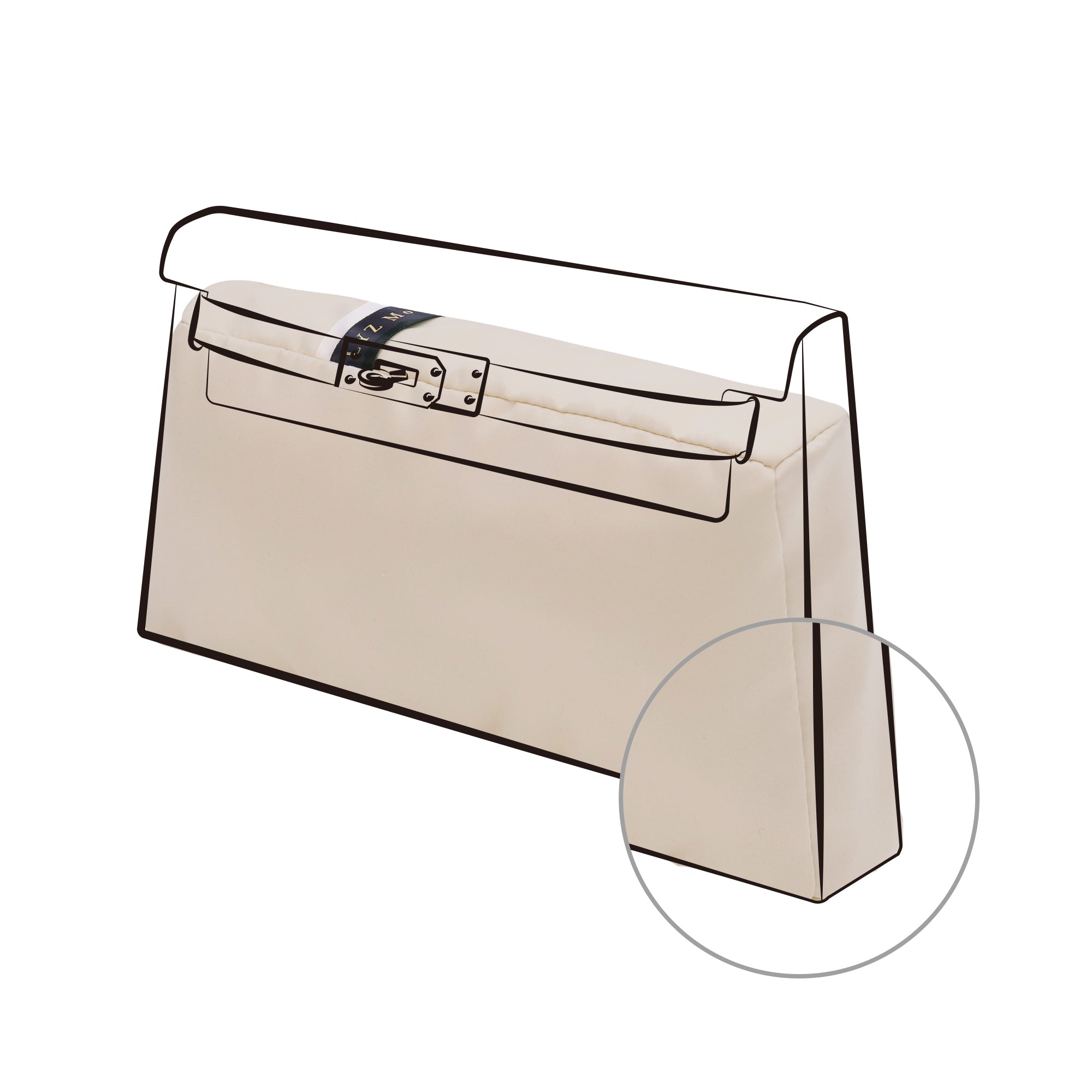 Purse Pillow Insert for Hermes Kelly Bags, Velvet Bag Shaper, Superior Resilience, Exclusively for So Kelly/ Kelly Ado/ Kelly Messenger/ Kelly Elan/ Shoulder Kelly/ Kelly Doll