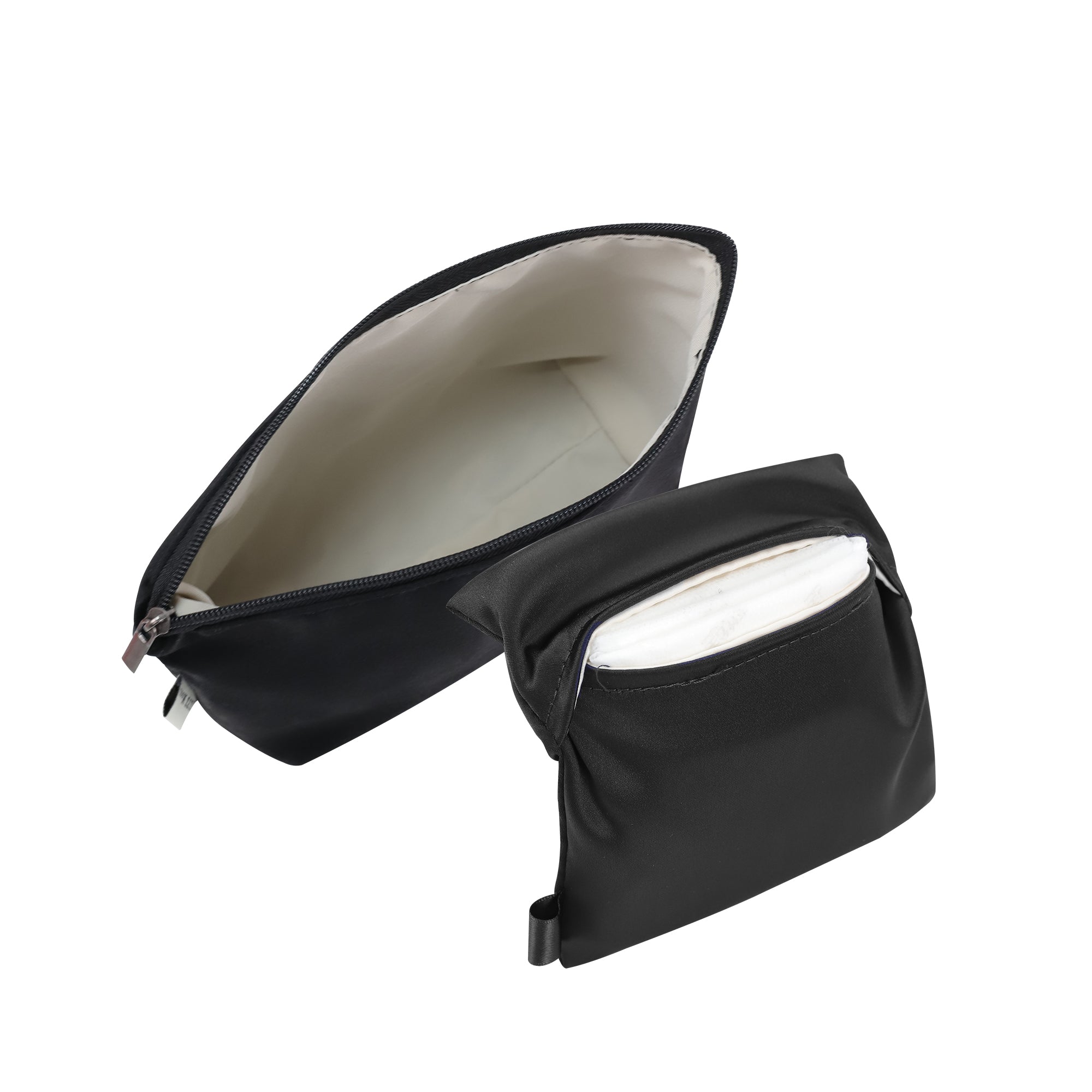 Travel Makeup Bag, silk Cosmetic Bag, Travel Toiletry Bag Organizer Cute Makeup Brushes Aesthetic Accessories Storage Bag for Women