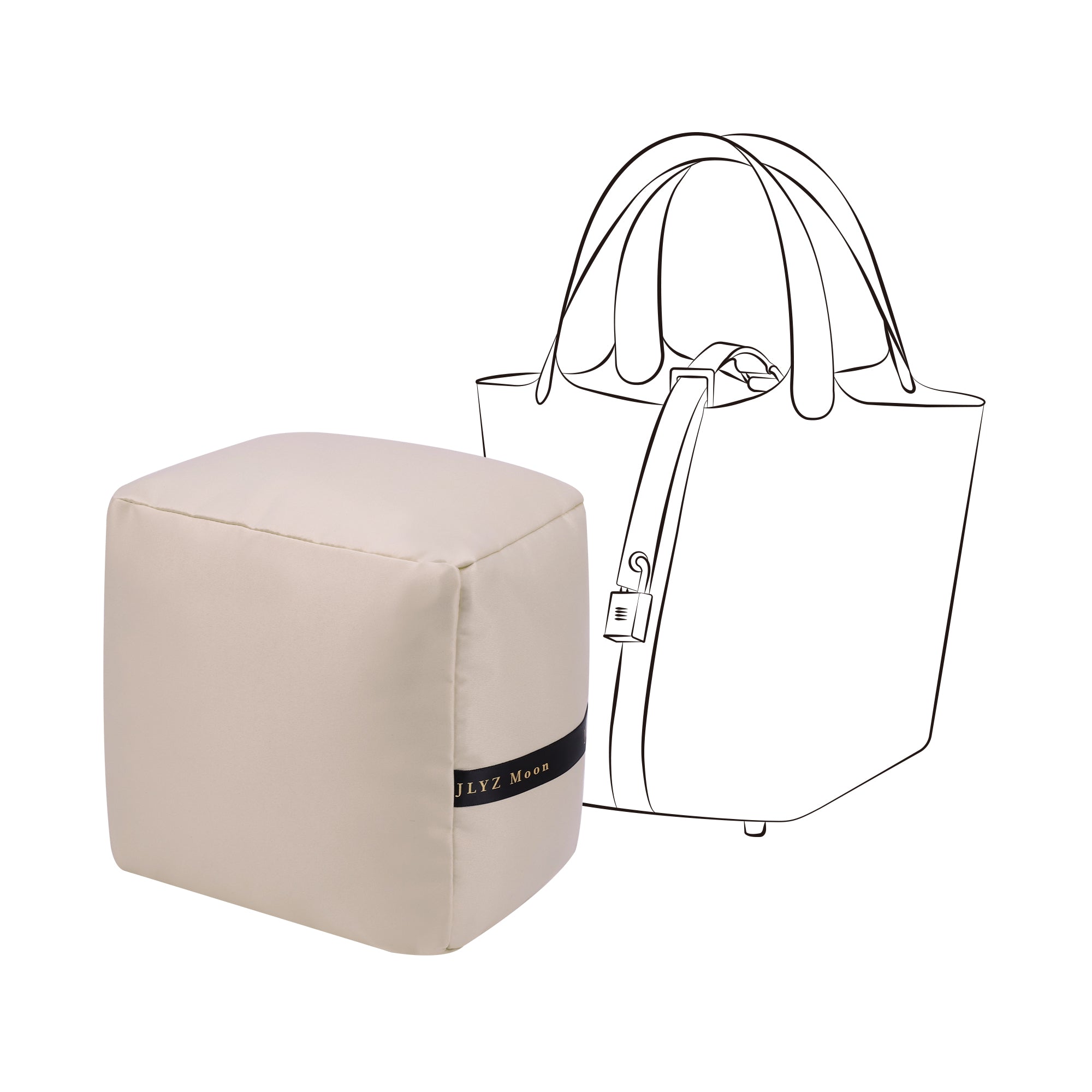 Shaper for Picotin/In-The-Loop Bag, Velvet Bag Pillow Shapers for Luxury Tote&Purse, Superior Resilience