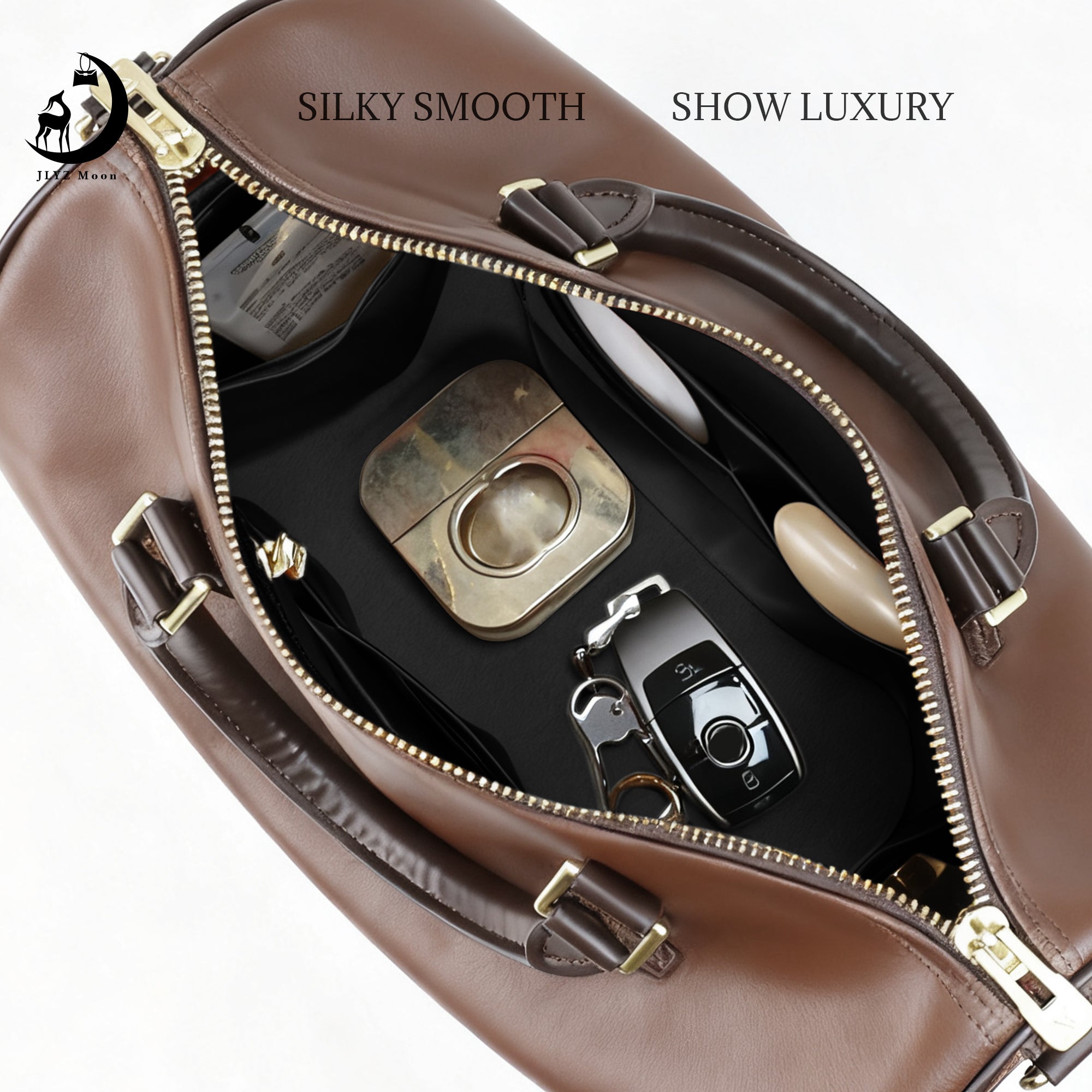 Silky Purse Insert Organizer 3 Set for Speedy Bags, Silk Touch Bag Organizer, Luxury Handbag Shaper,Lightweight