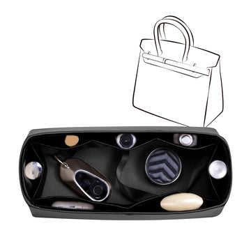 Silky Bag Insert Organizer 3 Set Fit for Birkin 25/30/35, Silk Liner and Storage Pouch