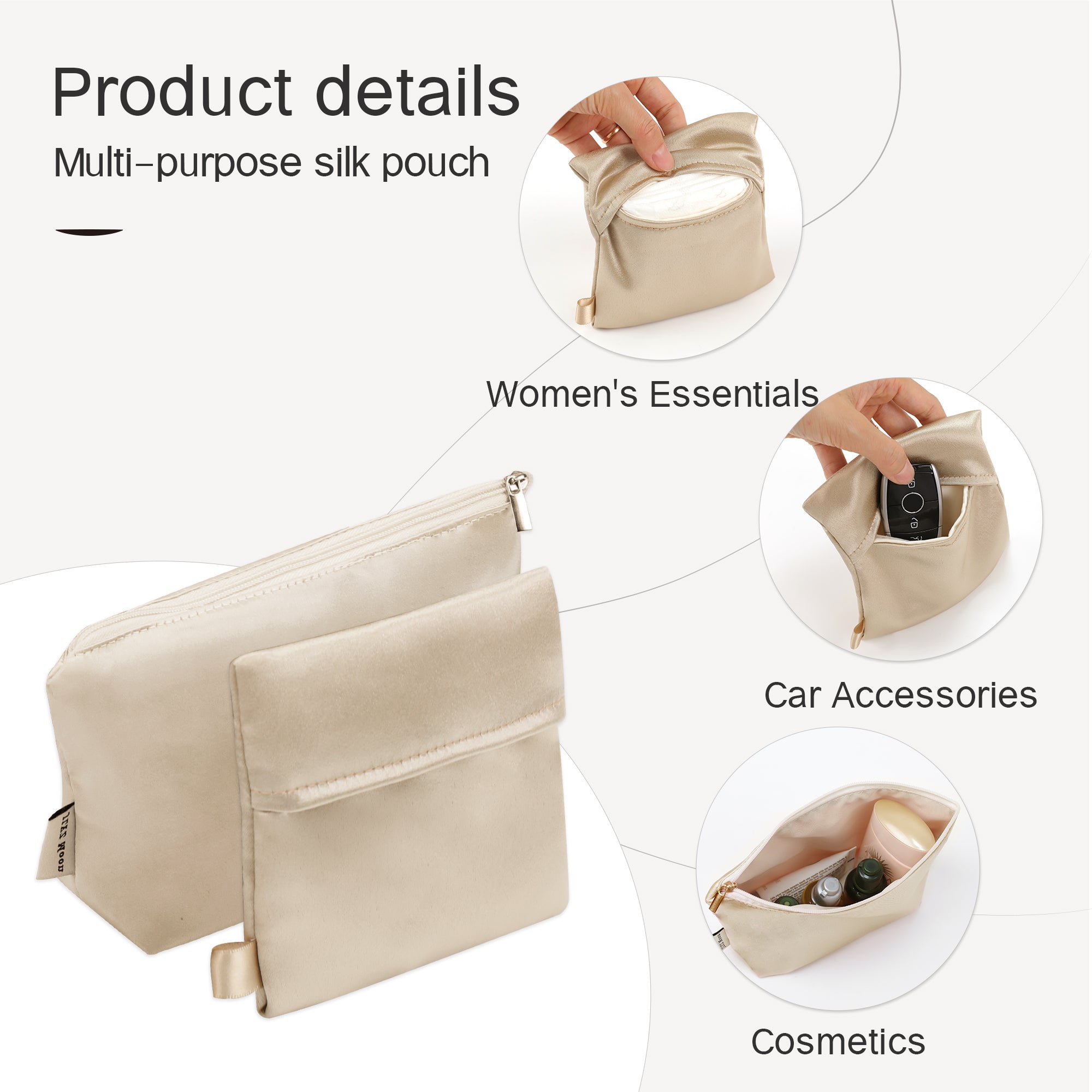 Silky Purse Insert Organizer 3 Set for Go-yard Hobo Bags, Silk Touch Bag Organizer, Luxury Handbag Shaper,Lightweight