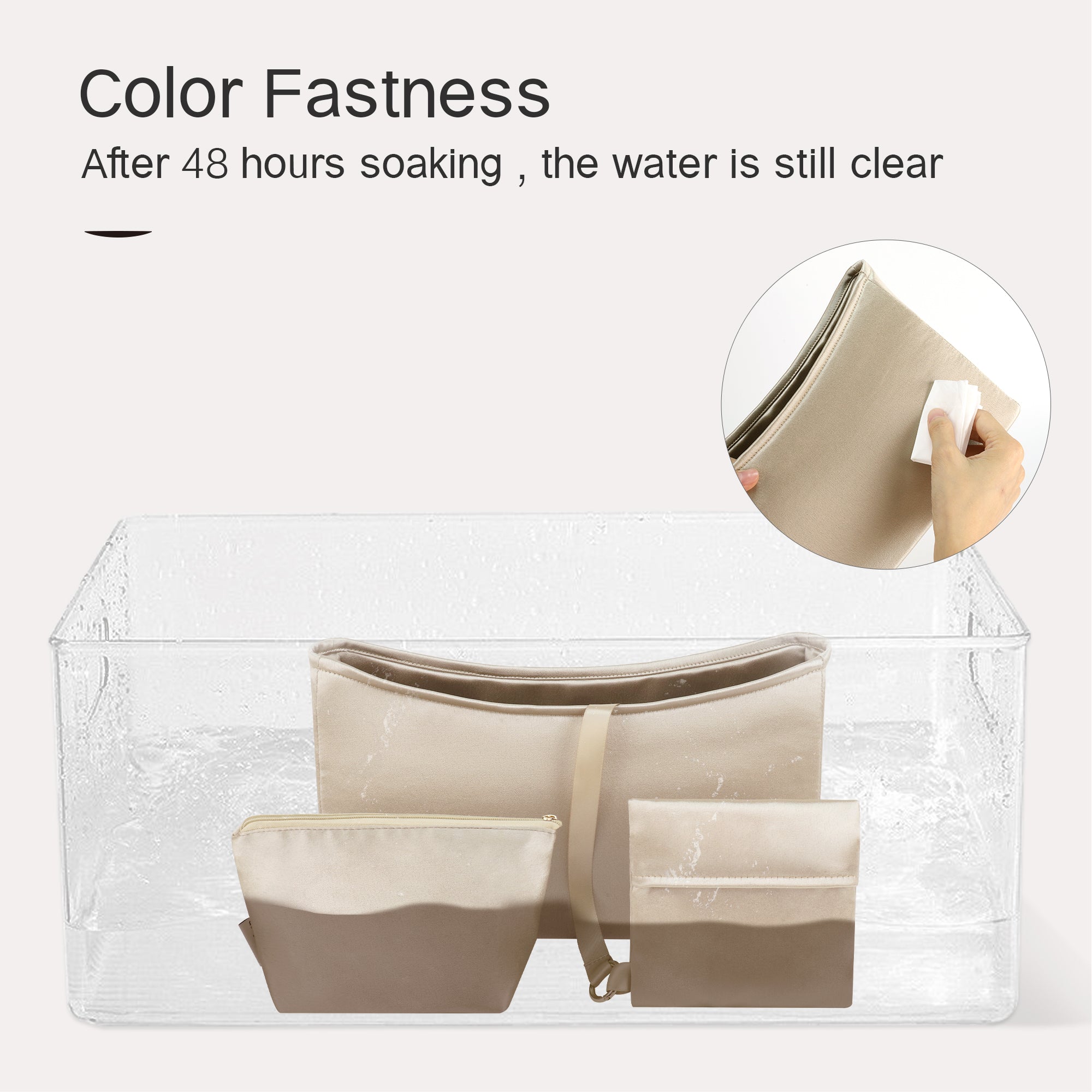 Silky Purse Insert Organizer 3 Set for Go-yard Hobo Bags, Silk Touch Bag Organizer, Luxury Handbag Shaper,Lightweight