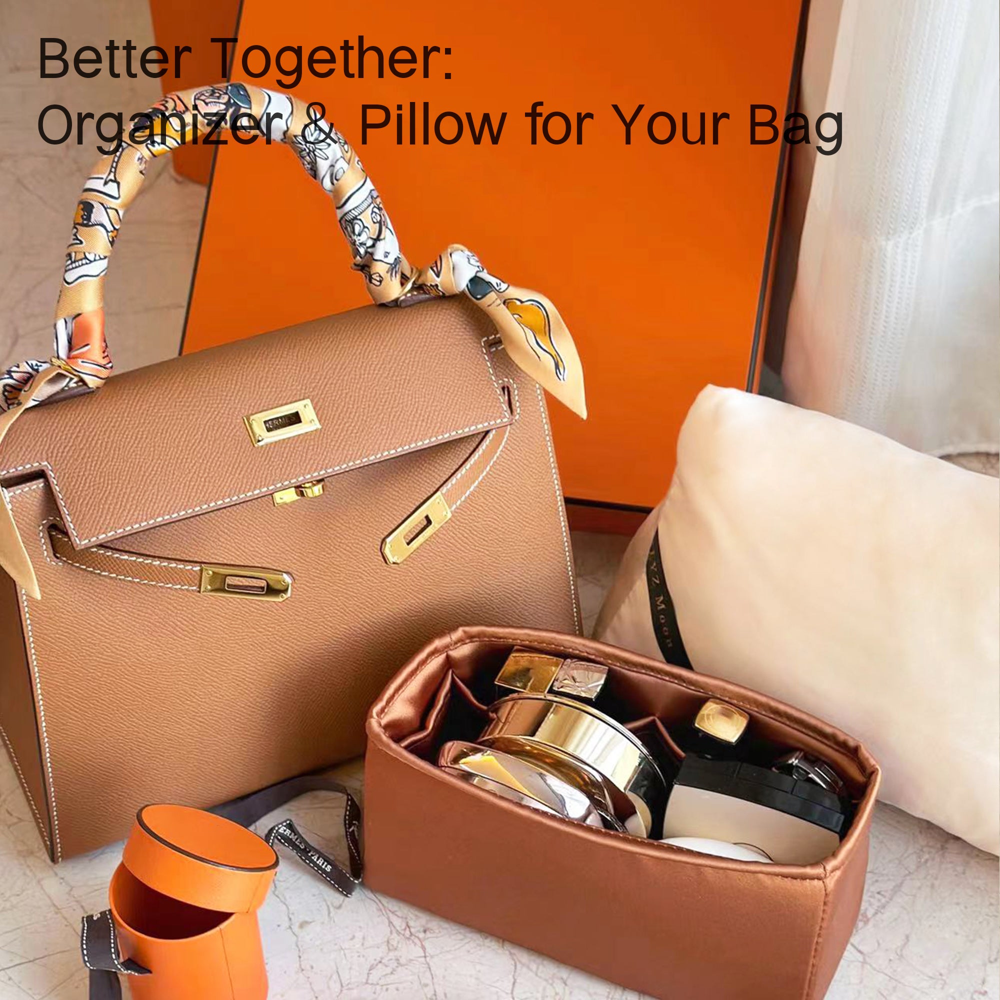 Purse Pillow Insert for Hermes Kelly Bags, Velvet Bag Shapers, Superior Resilience, Exclusively for Kelly Bag