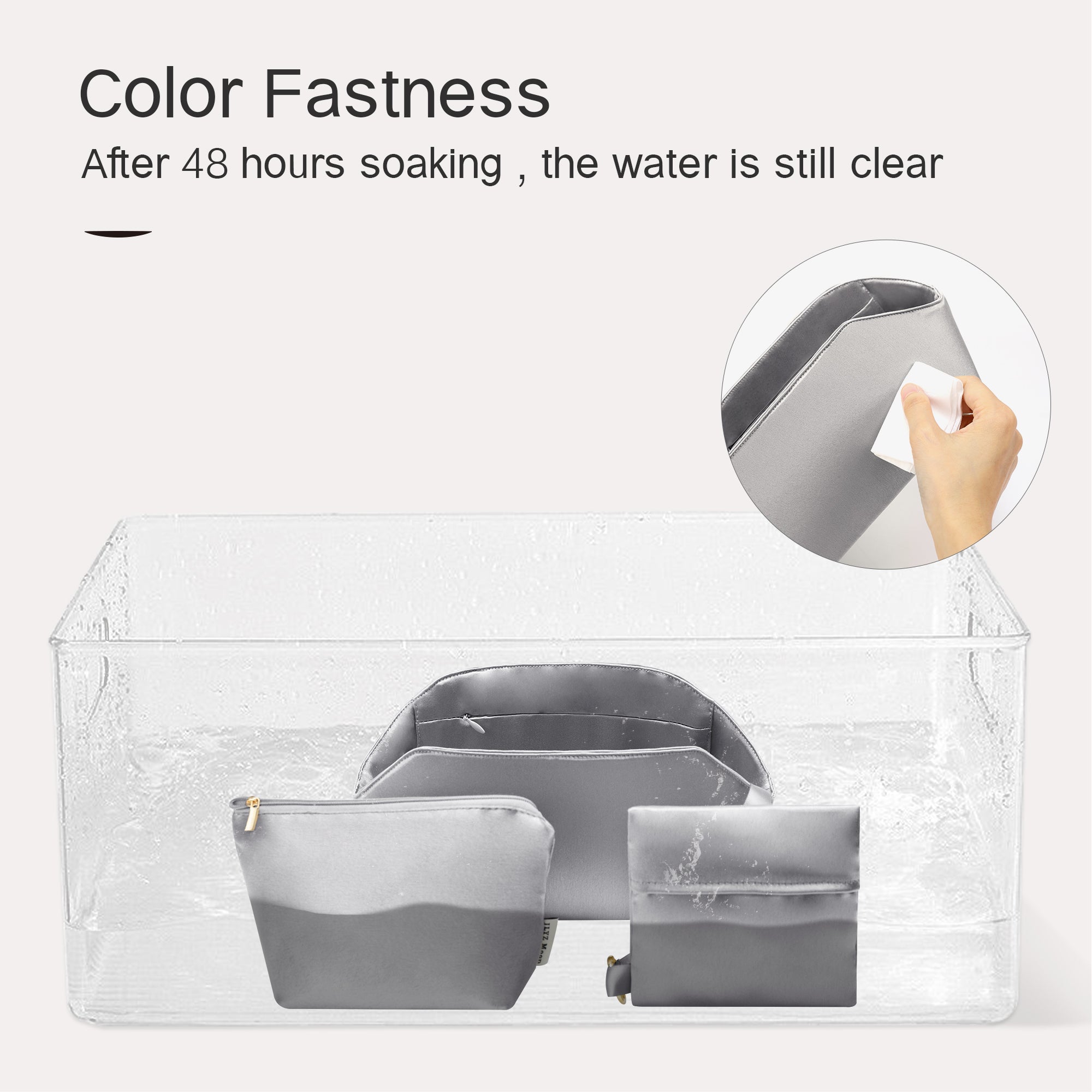 Silky Purse Insert Organizer 3 Set for Toujours Bags, Silk Touch Bag Organizer, Luxury Handbag Shaper,Lightweight and Soft Touch