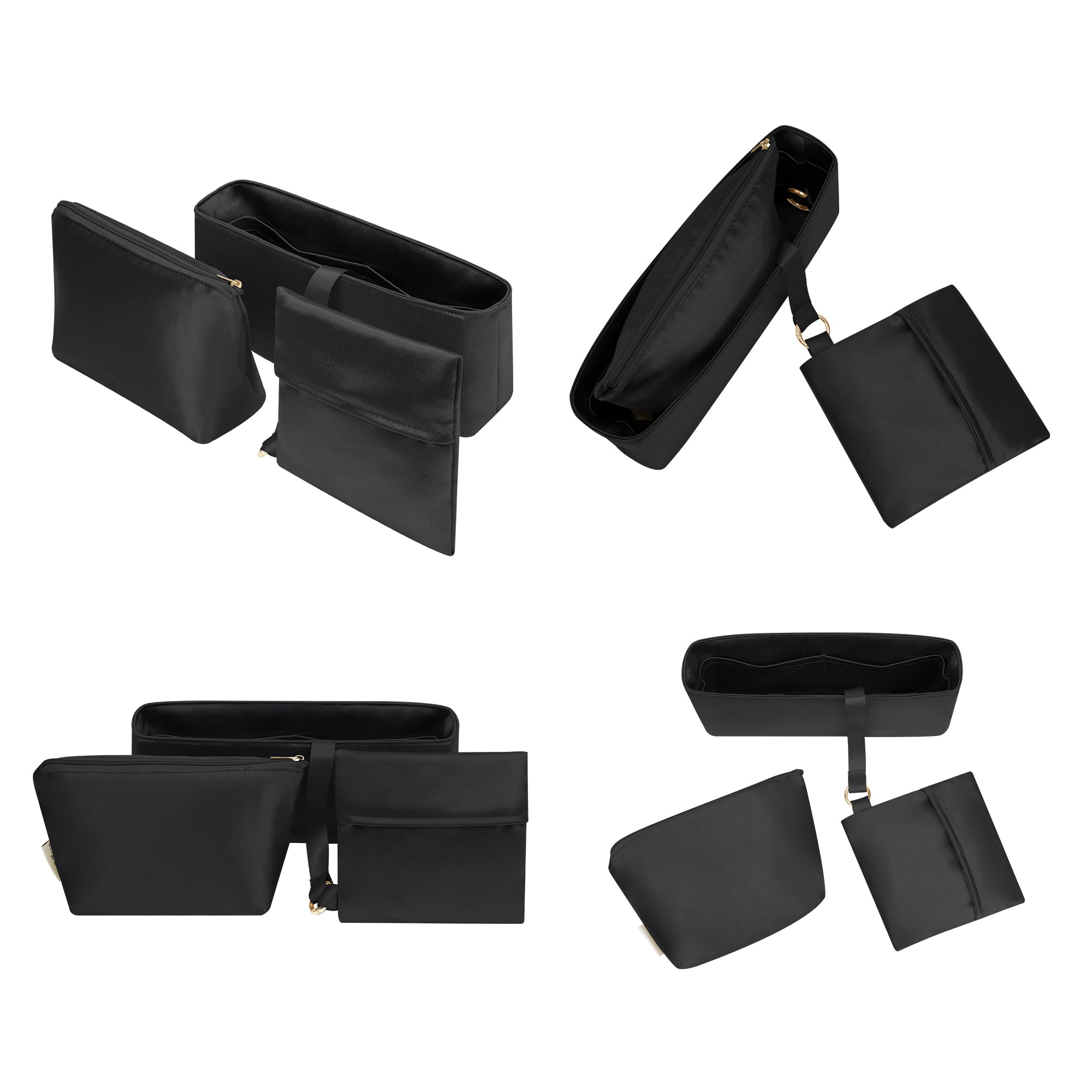 Silky Purse Insert Organizer 3 Set for Chanel 2.55/Leboy/Gabrielle Backpack/Diana