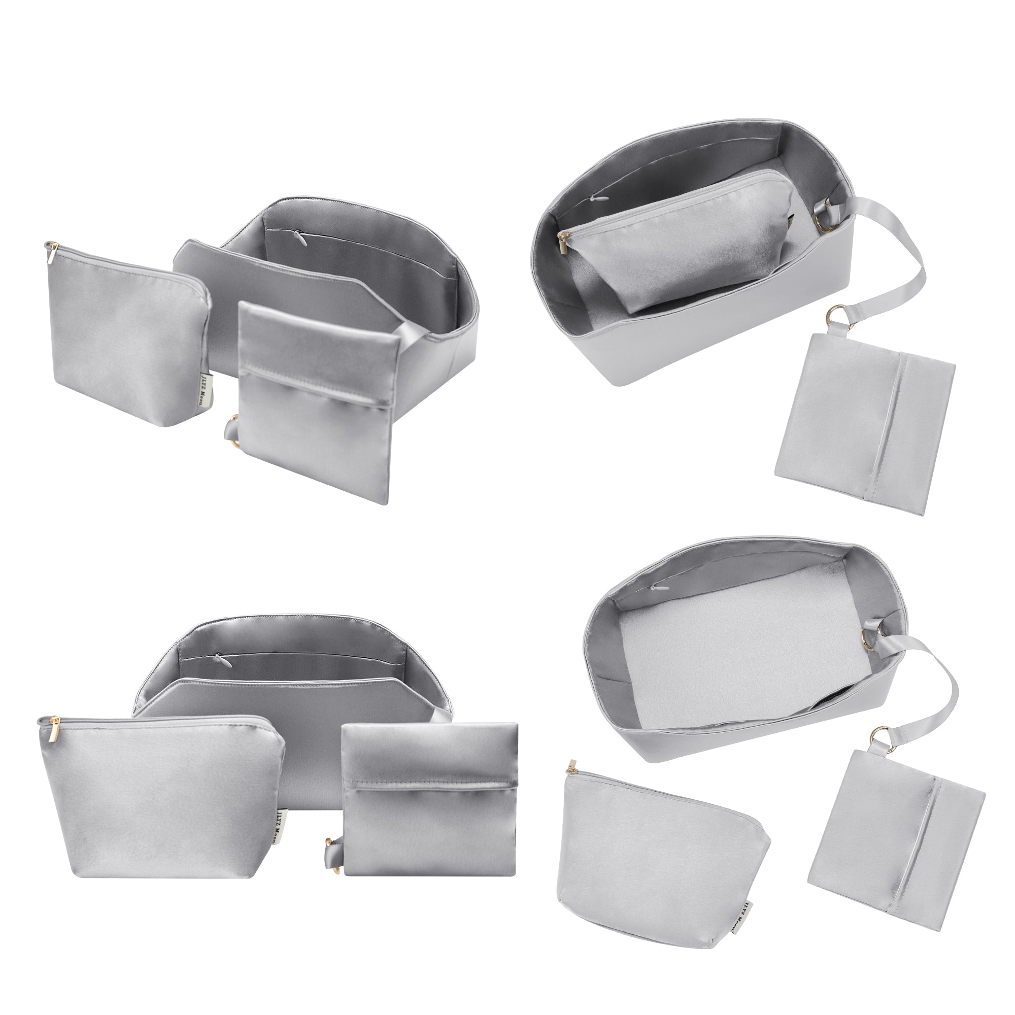 Silky Purse Insert Organizer 3 Set for Toujours Bags, Silk Touch Bag Organizer, Luxury Handbag Shaper,Lightweight and Soft Touch