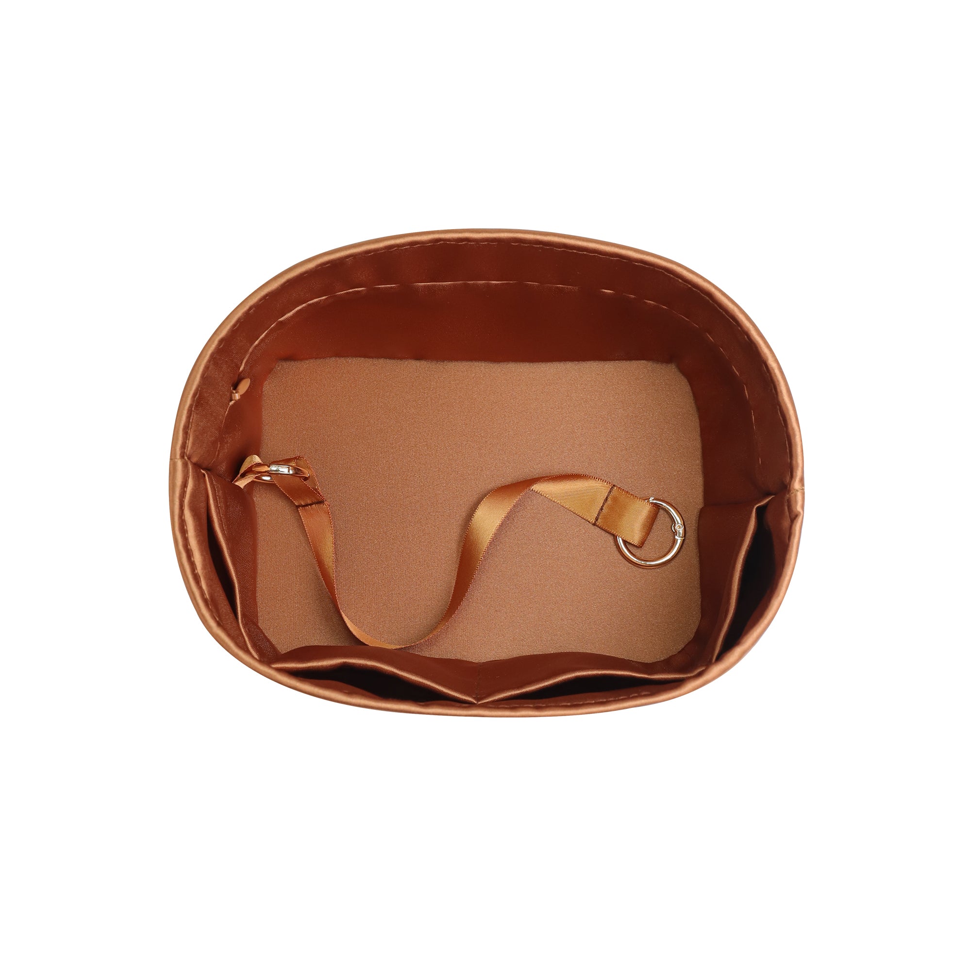 JLYZ Moon Picotin 18 Bag Insert Oval with Zipper, Purse Organizer Compatible with Hermes Picotin, Silky Bag Insert, Lightweight and Soft Touch