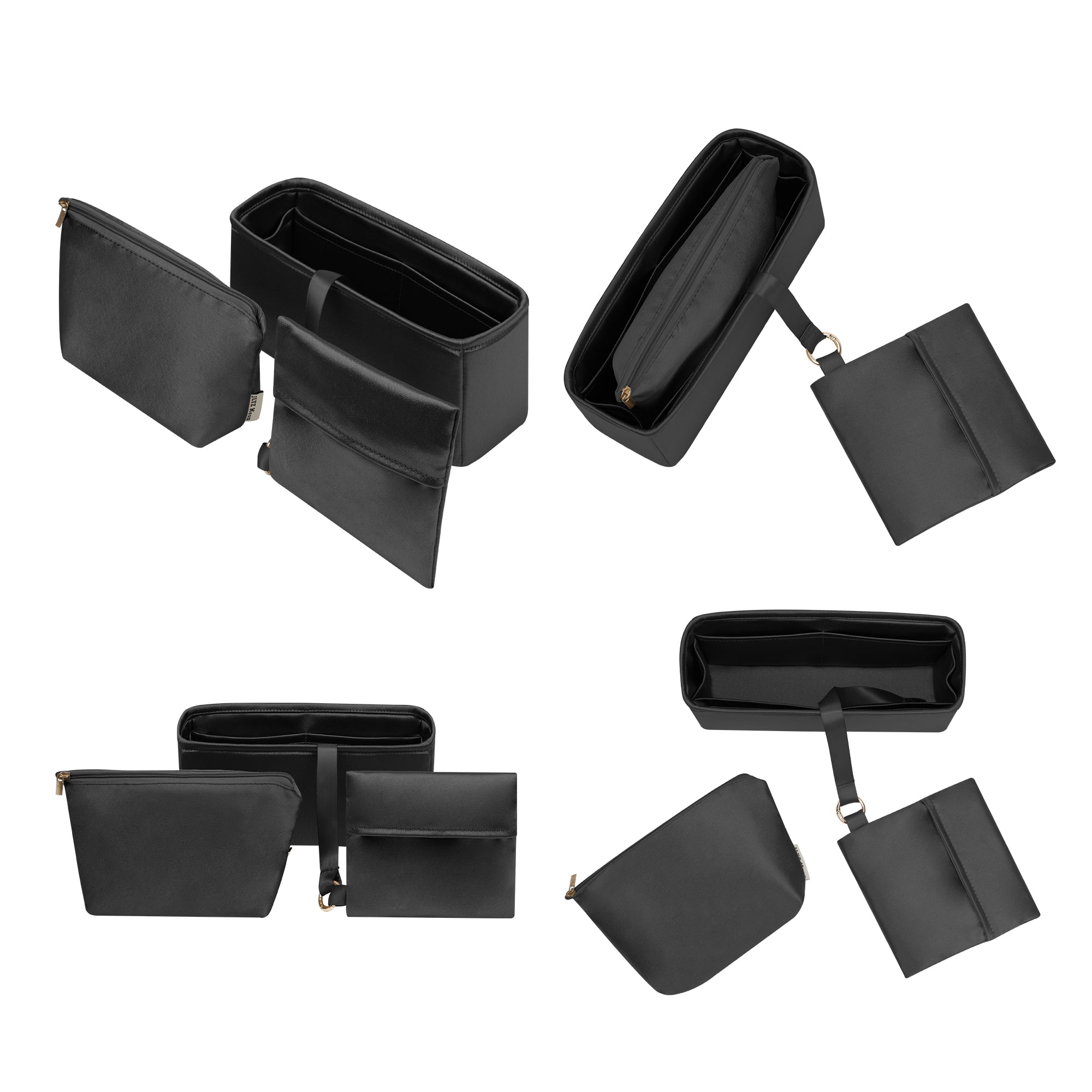 JLYZ Moon Silky Purse Insert Organizer 3 Set for Chanel 19/Gabrielle Bags, Silk Touch Bag Organizer, Luxury Handbag Shaper,Lightweight