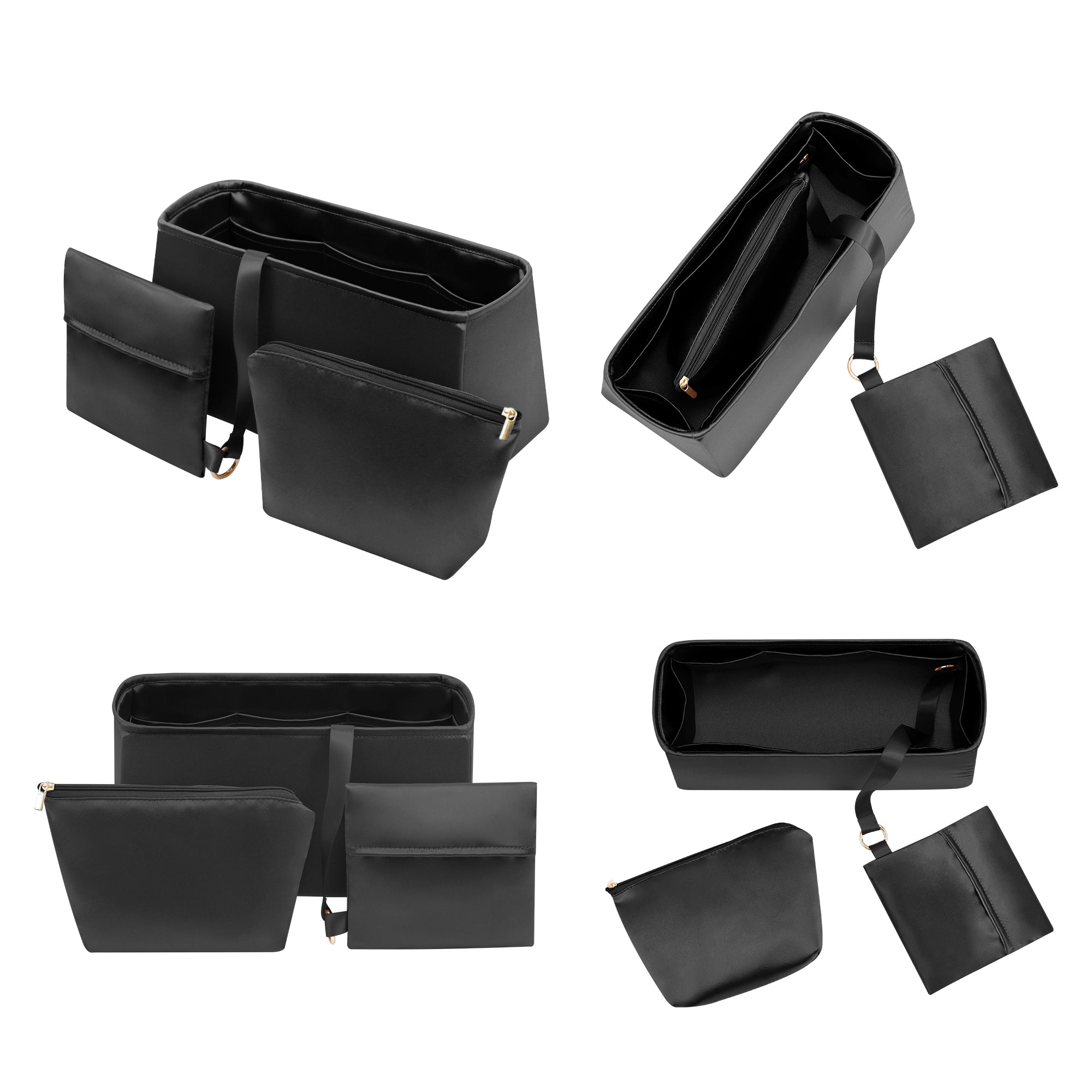 Silky Bag Insert Organizer 3 Set Fit for Kelly 25/28/32, Silk Liner and Storage Pouch